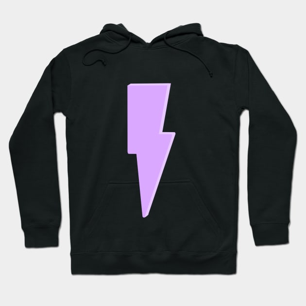 Purple Lightning Bolt Hoodie by hcohen2000